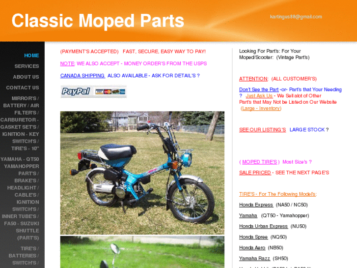 www.classicmopedparts.com