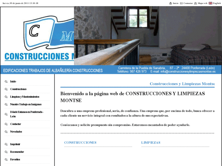 www.construccionesylimpiezasmontse.es