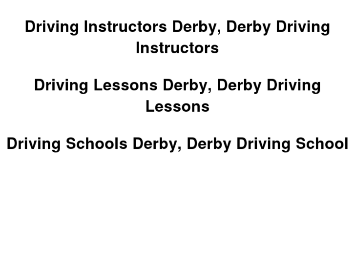 www.drivinginstructorsderby.com