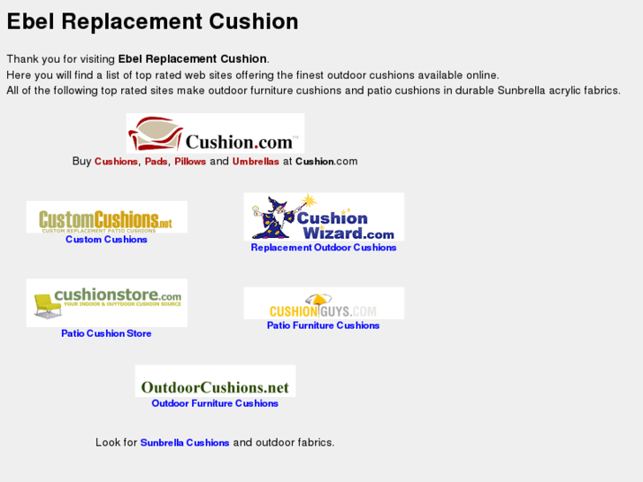 www.ebelreplacementcushion.com