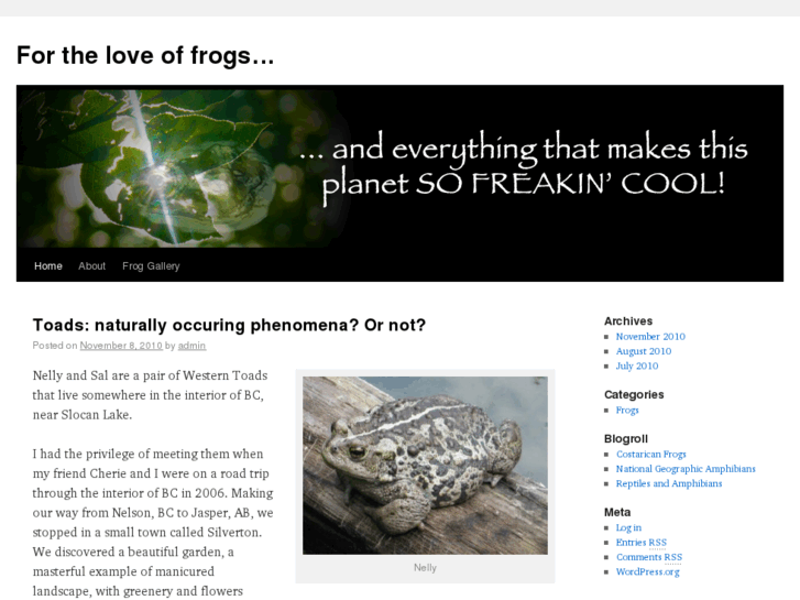 www.fortheloveoffrogs.com