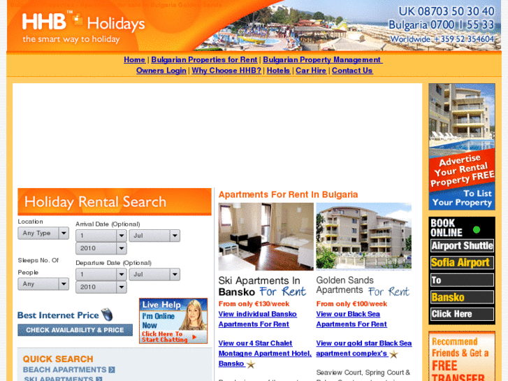 www.hhbholidayhomes.com