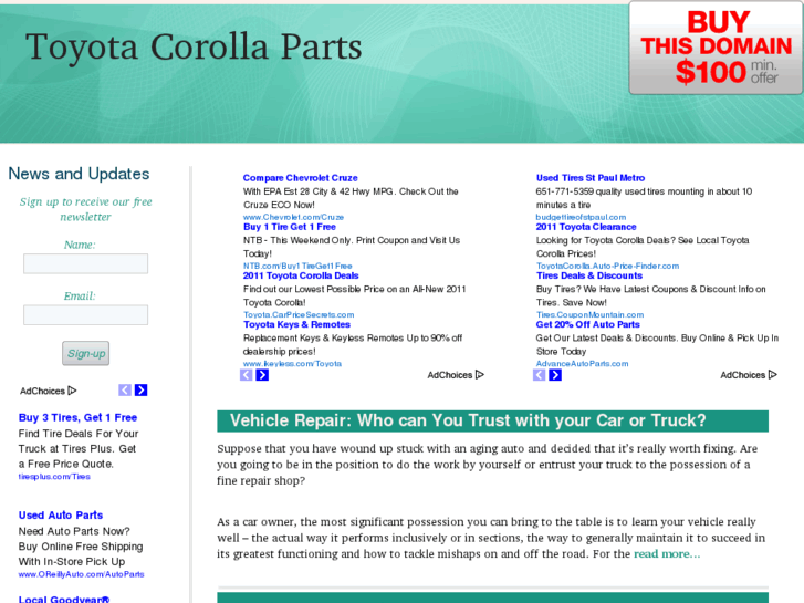 www.toyotacorollaparts.org