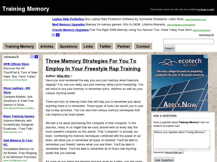 www.trainingmemory.com