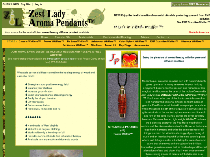 www.zestladyaromapendants.com