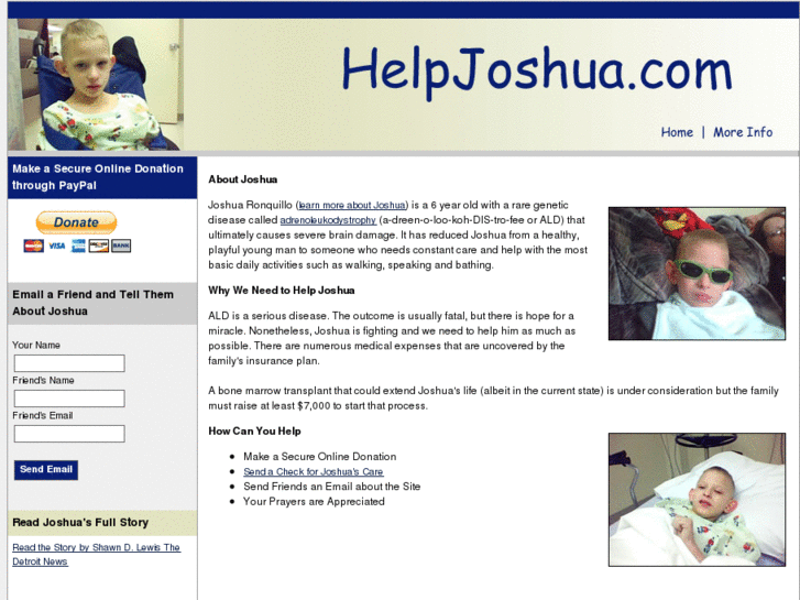 www.helpjoshua.com