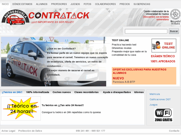 www.autoescuelacontratack.es