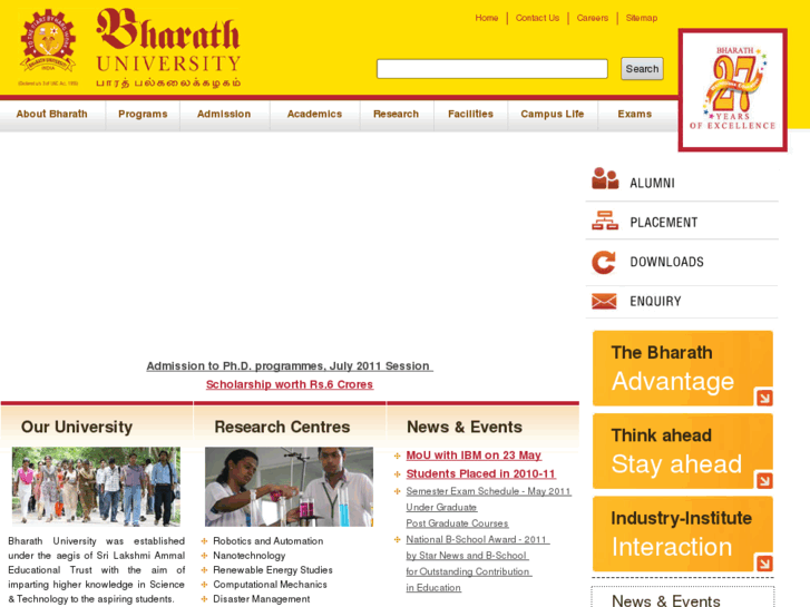 www.bharathuniv.ac.in