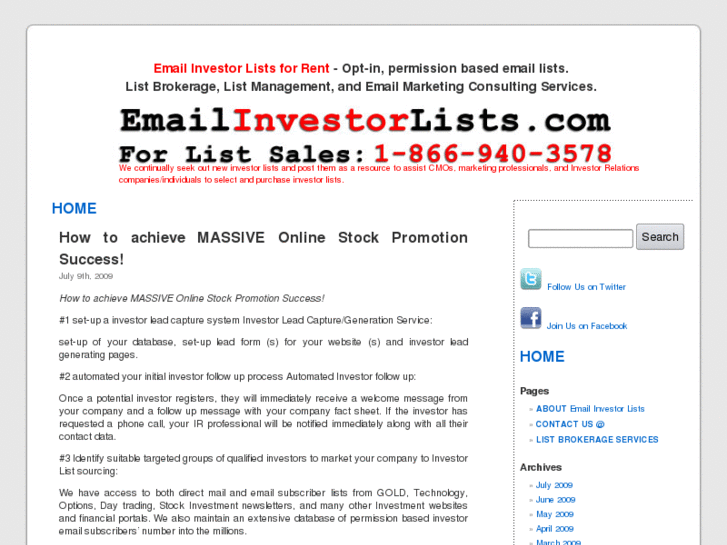 www.emailinvestorlist.com