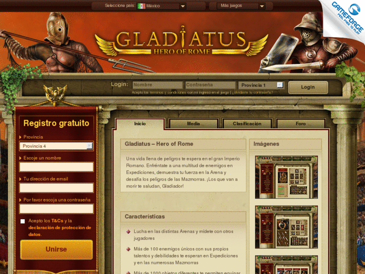 www.gladiatus.com.mx