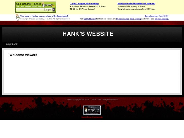 www.hankswebsite.com