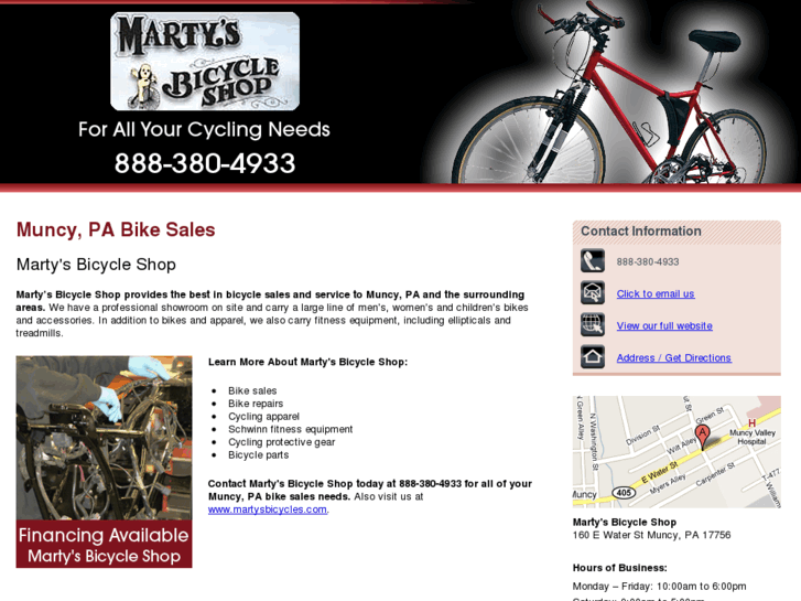 www.martysbicycleshop.com