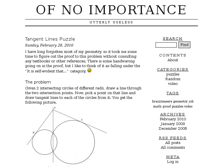 www.ofnoimportance.net