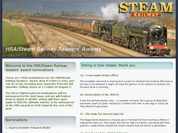 www.steamrailway.co.uk