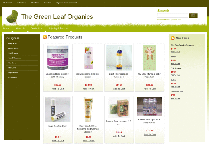 www.thegreenleaforganics.com