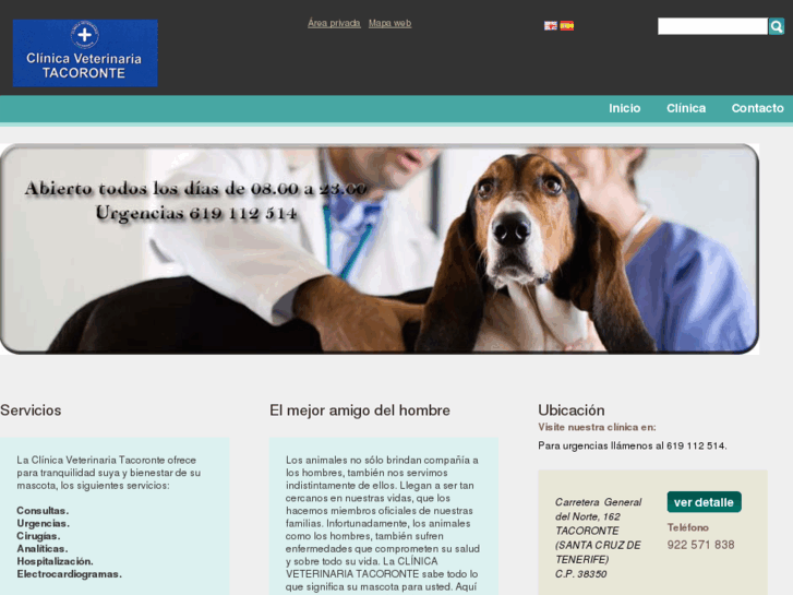 www.clinicaveterinariatacoronte.es