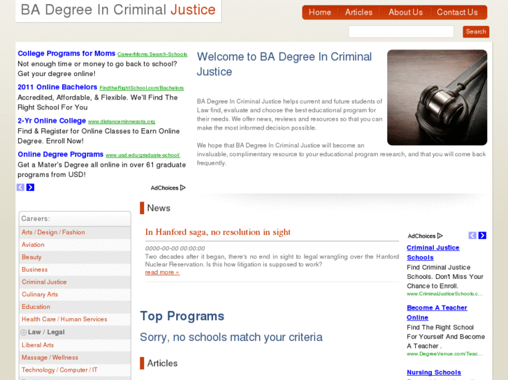 www.badegreeincriminaljustice.com