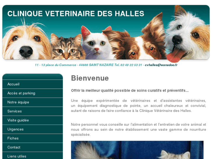 www.cliniqueveterinairedeshalles.com