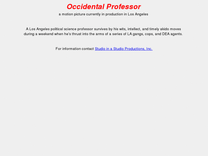 www.occidentalprofessor.com