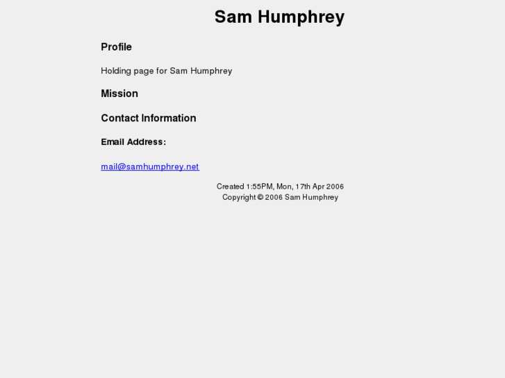 www.samhumphrey.net