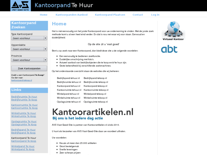 www.kantoorpand-tehuur.nl