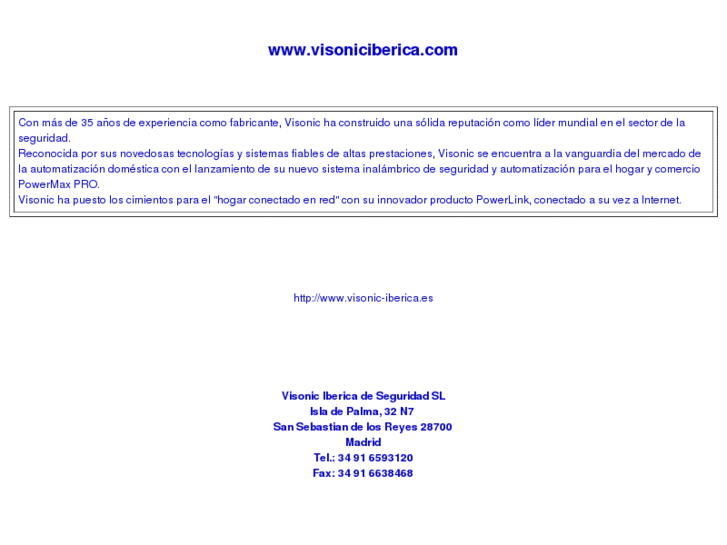 www.visoniciberica.com