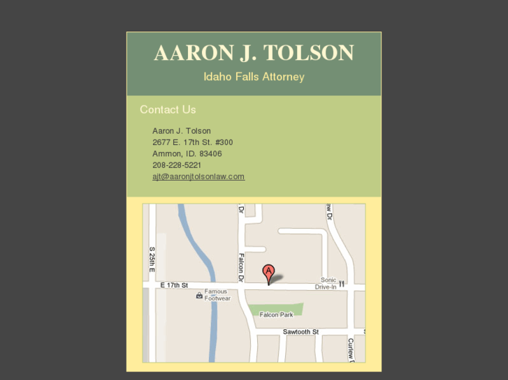 www.aaronjtolsonlaw.com