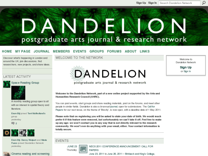 www.dandelionnetwork.org