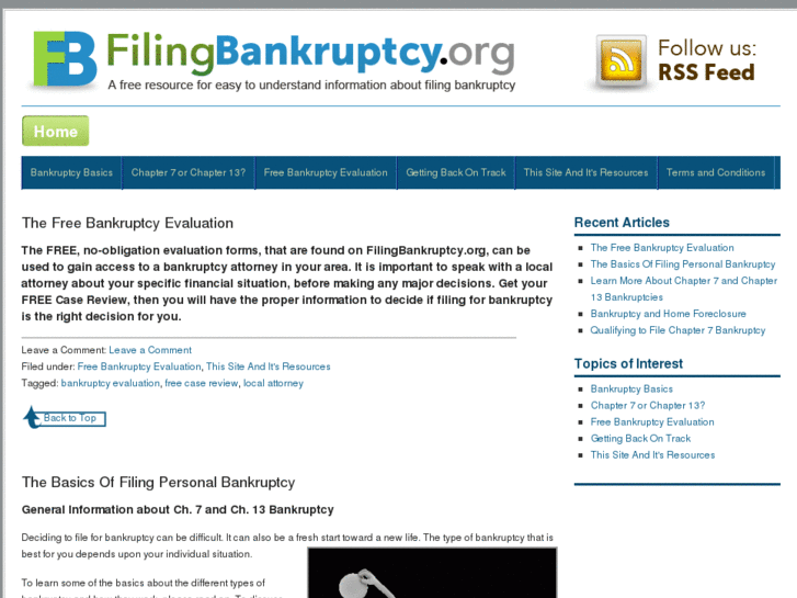 www.filingbankruptcy.org