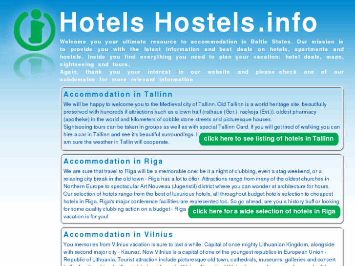 www.hotelshostels.info