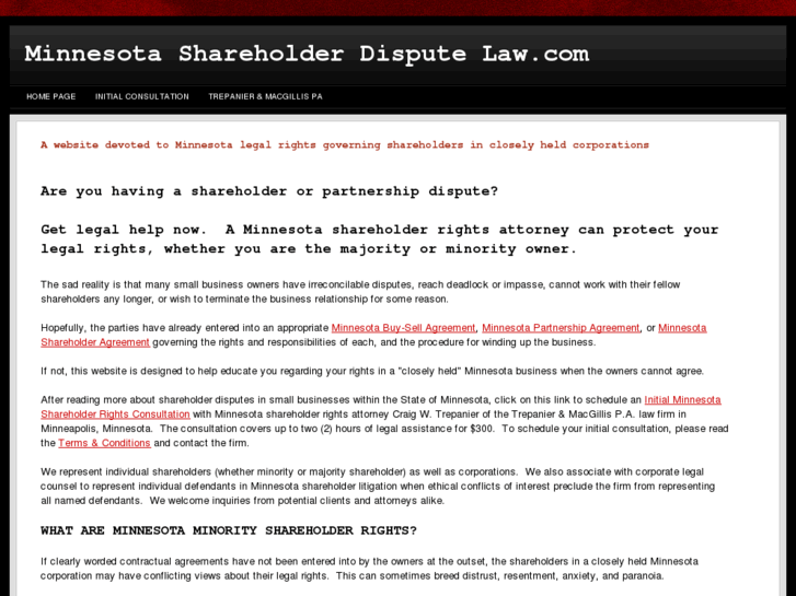 www.minnesotashareholderdisputelaw.com