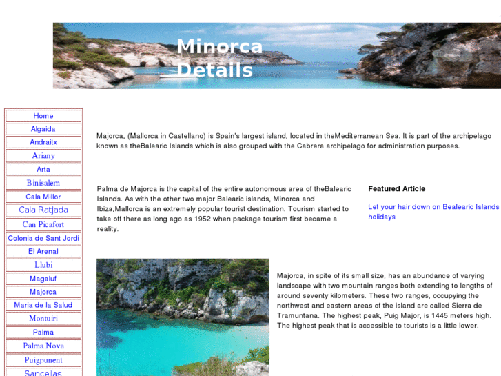 www.minorcadetails.com