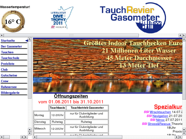 www.tauchrevier-gasometer.de