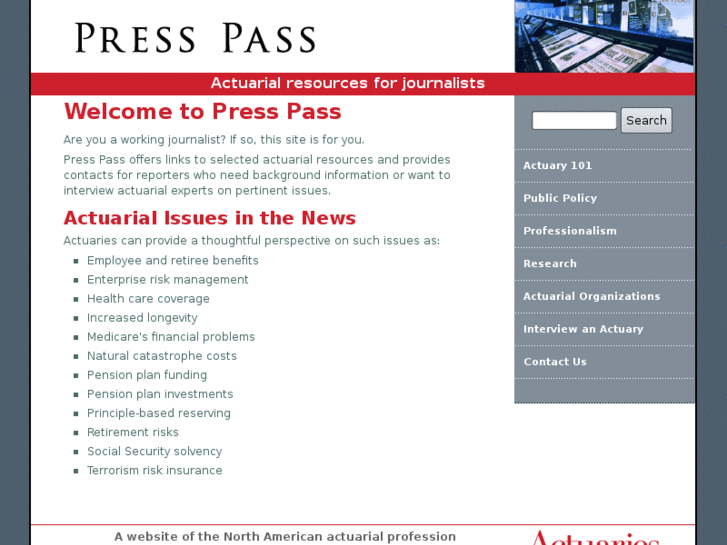 www.actuarialpresspass.org