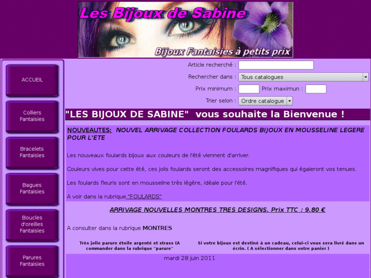 www.lesbijouxdesabine.com