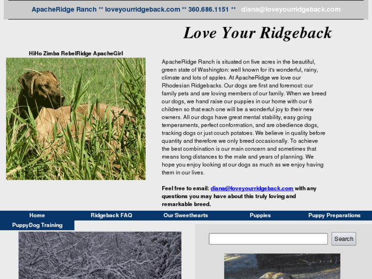 www.loveyourridgeback.com