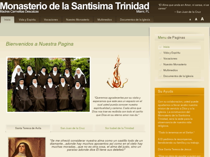 www.monasteriodelasantisimatrinidad.org