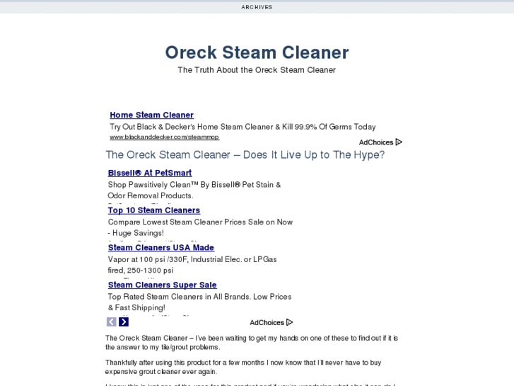 www.orecksteamcleaner.com