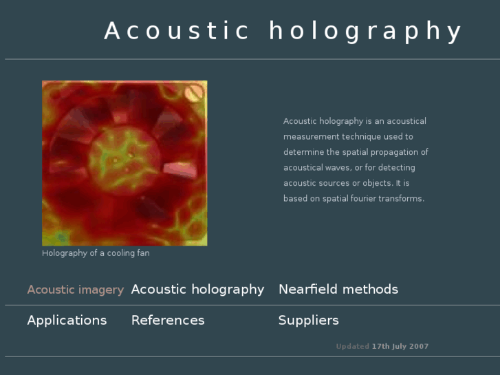 www.acoustic-holography.com