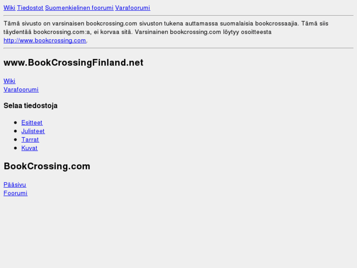 www.bookcrossingfinland.net