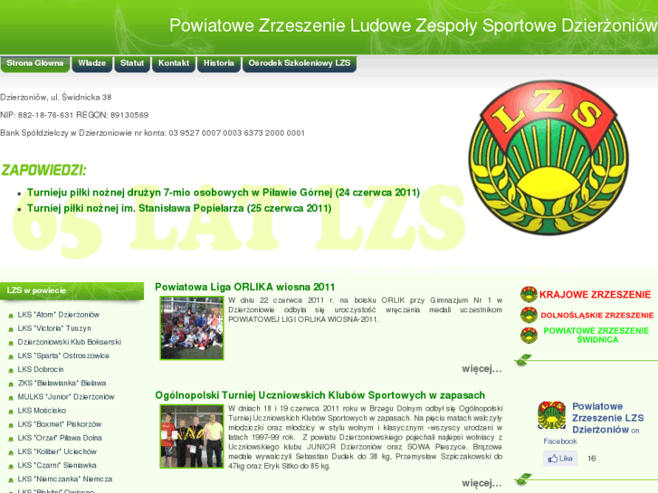 www.lzsdzierzoniow.pl