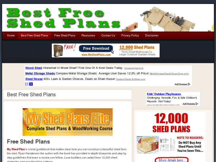 www.bestfreeshedplans.info