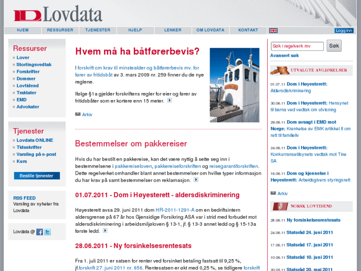 www.lovdata.no