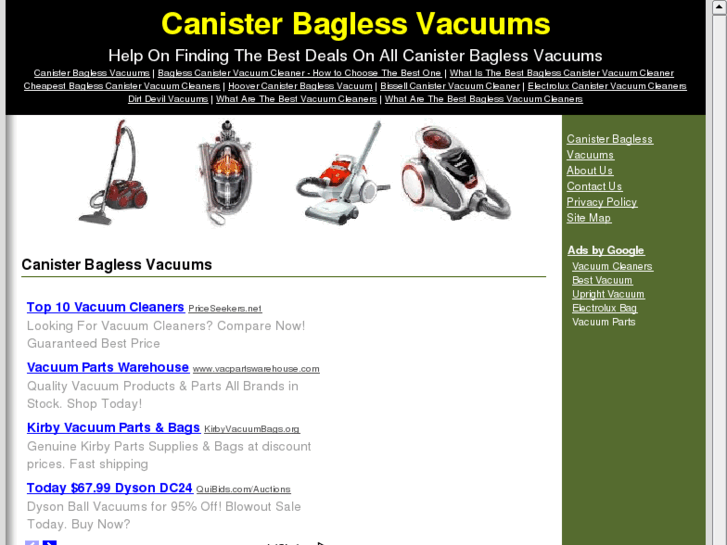 www.canisterbaglessvacuum.com