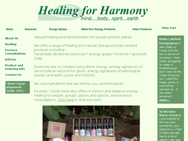 www.healingforharmony.com