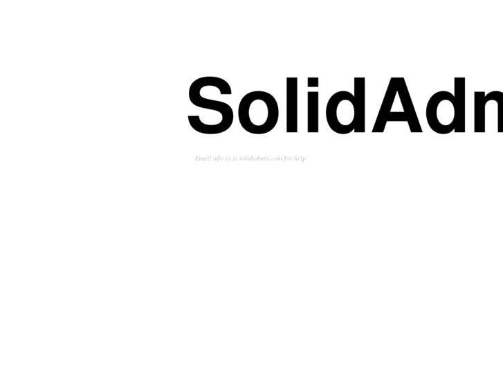www.solidadmin.com