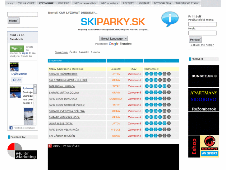 www.skiparky.sk