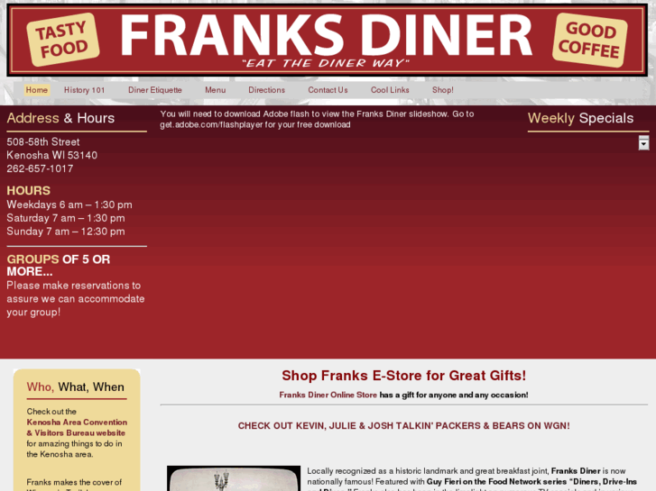 www.franksdinerkenosha.com