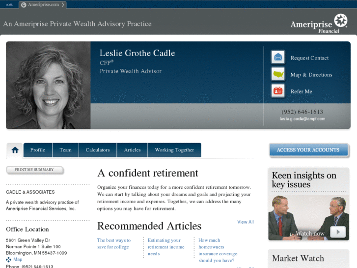 www.lesliecadle.com