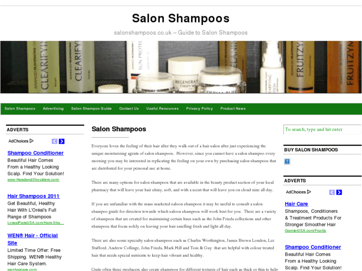 www.salonshampoos.co.uk